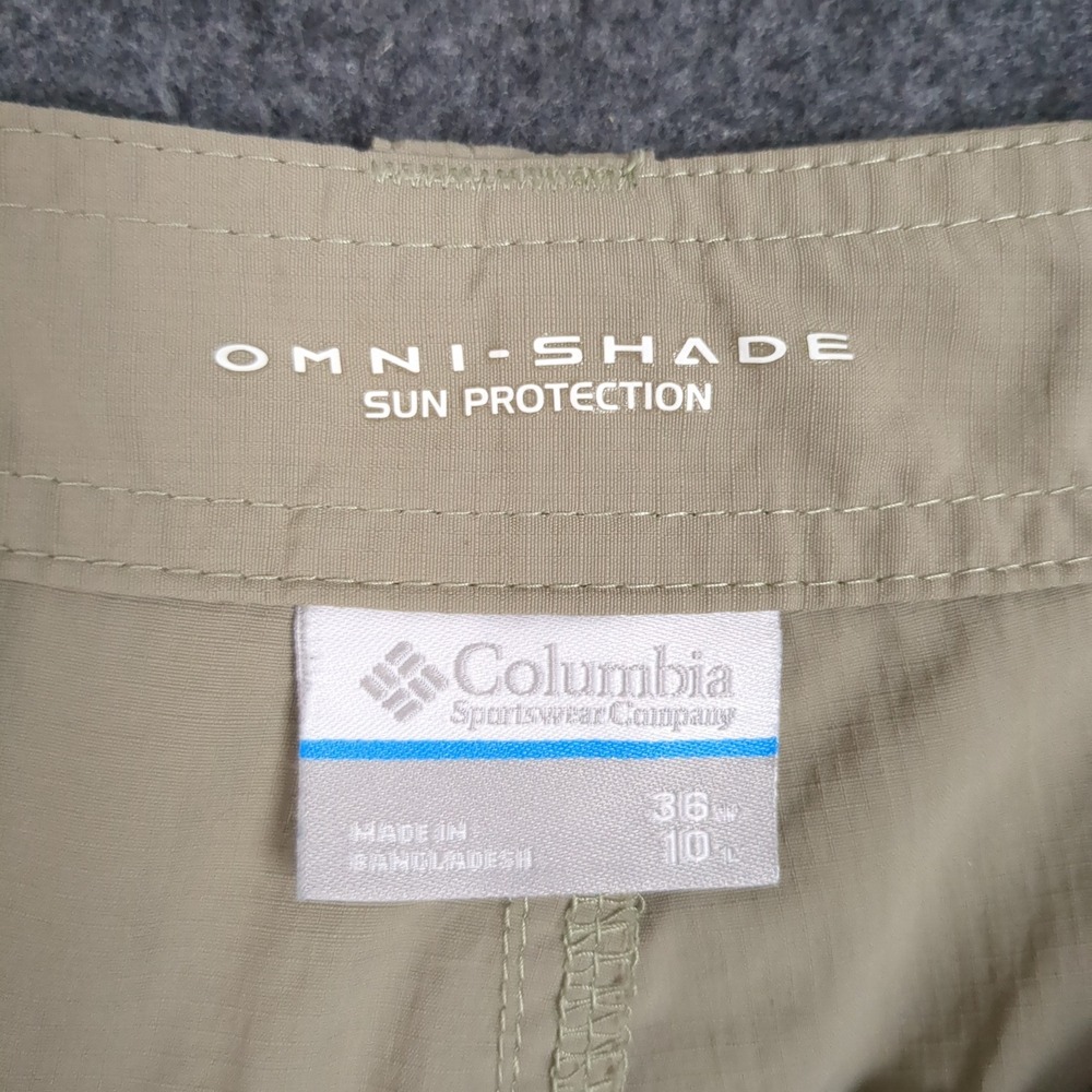 Columbia Cargo Shorts Mens 36 Khaki Tan Omni-Shade Hiking Outdoor - Picture 7 of 12